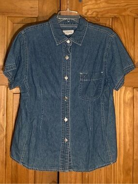NWOT Vintage Lee Riders Denim Top Blouse Size L
